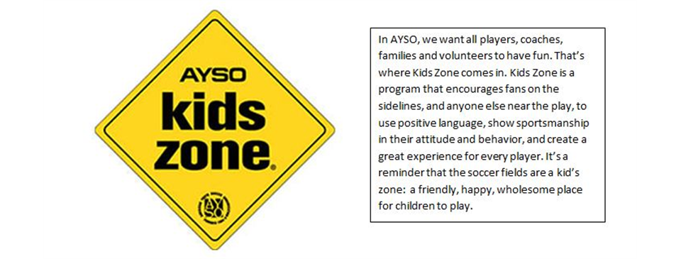 AYSO is a Kids Zone